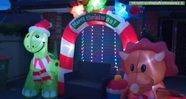 Christmas Light display at 8 Bella Court, Morphett Vale