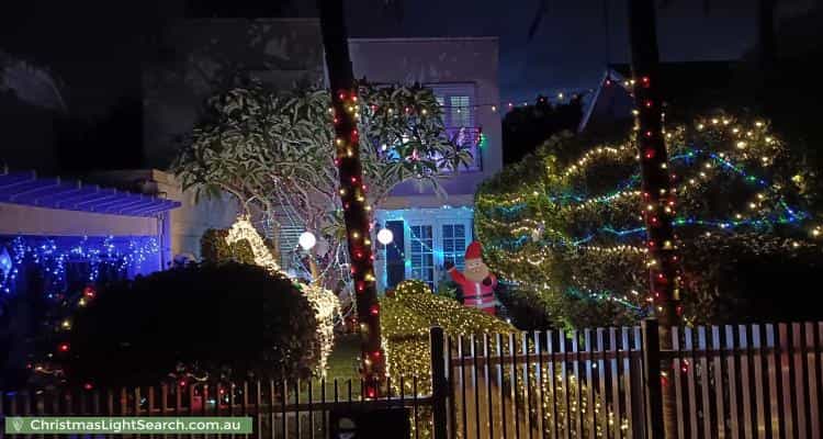 Christmas Light display at 38 Johnson Street, Freshwater