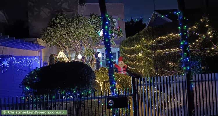 Christmas Light display at 38 Johnson Street, Freshwater