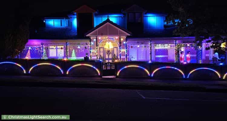 Christmas Light display at 88 Parkhill Road, Kew