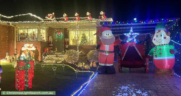 Christmas Light display at 27 Fiona Street, Woodpark