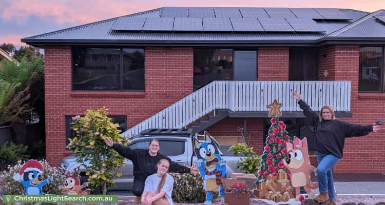 Christmas Light display at 25 Lakin Street, West Ulverstone