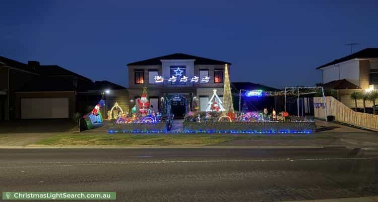 Christmas Light display at 54 Baden Powell Drive, Tarneit