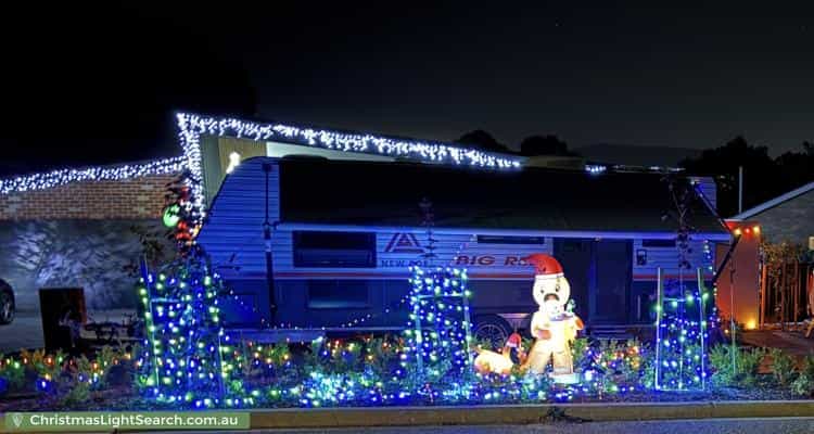 Christmas Light display at 38 Fitchett Street, Garran