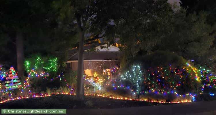 Christmas Light display at 15 Bryant Court, Golden Grove