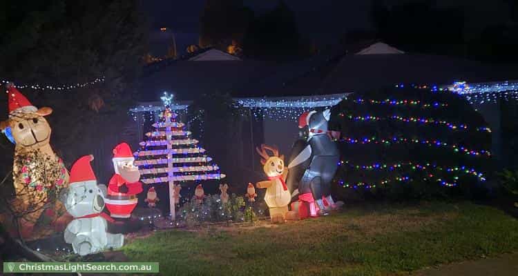 Christmas Light display at 16 Bryant Court, Golden Grove