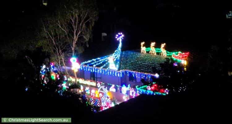 Christmas Light display at 10 Longreef Court, Albany Creek