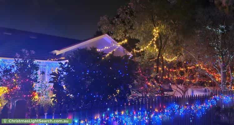 Christmas Light display at 25 Weber Street, Brighton East