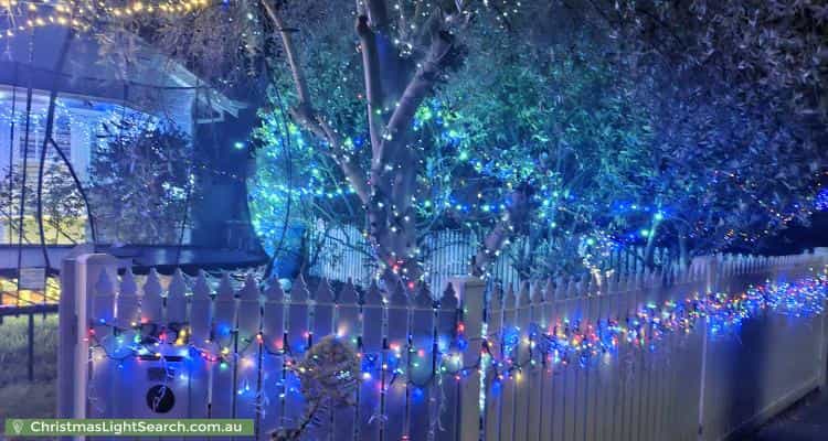 Christmas Light display at 25 Weber Street, Brighton East