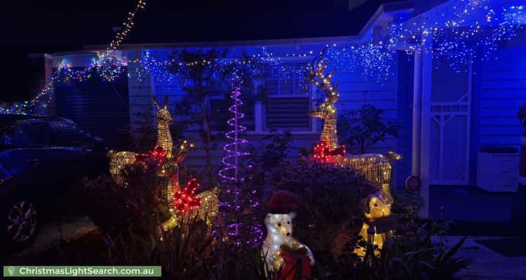 Christmas Light display at 25 Weber Street, Brighton East