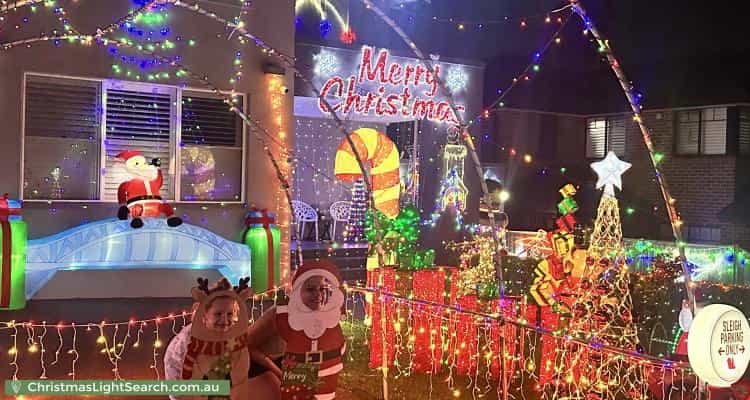 Christmas Light display at 16 Madrers Avenue, Kogarah