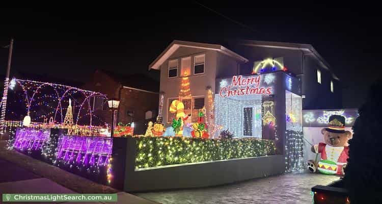 Christmas Light display at 16 Madrers Avenue, Kogarah