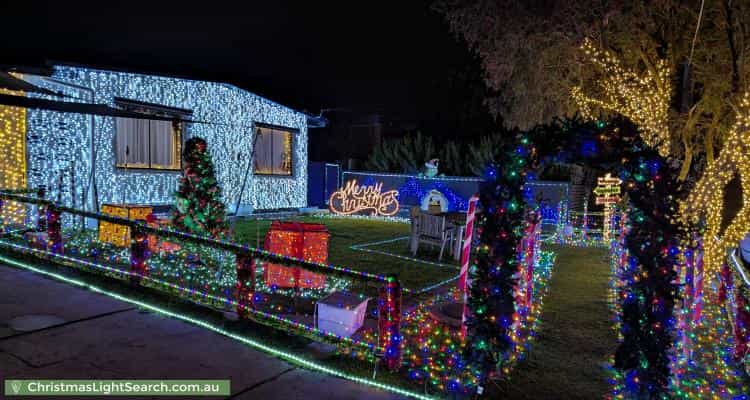 Christmas Light display at 13 Flower Court, Grovedale
