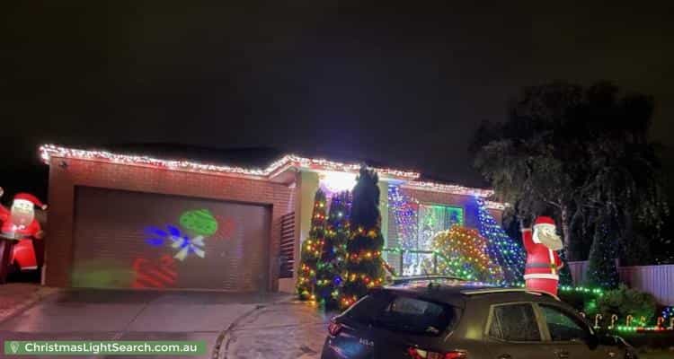 Christmas Light display at 6 Legend Court, Hallam