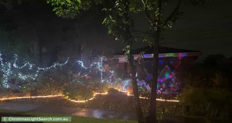 Christmas Light display at 46 Hyssop Drive, Hallam