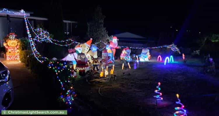 Christmas Light display at 120 Willowbend Road, Kingston