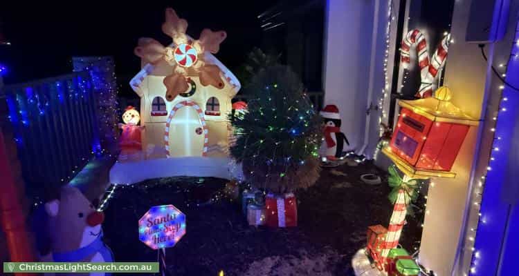 Christmas Light display at 16 Castello Crescent, Byford