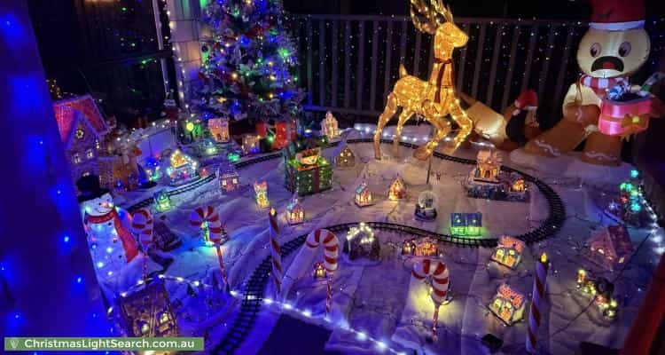 Christmas Light display at 16 Castello Crescent, Byford