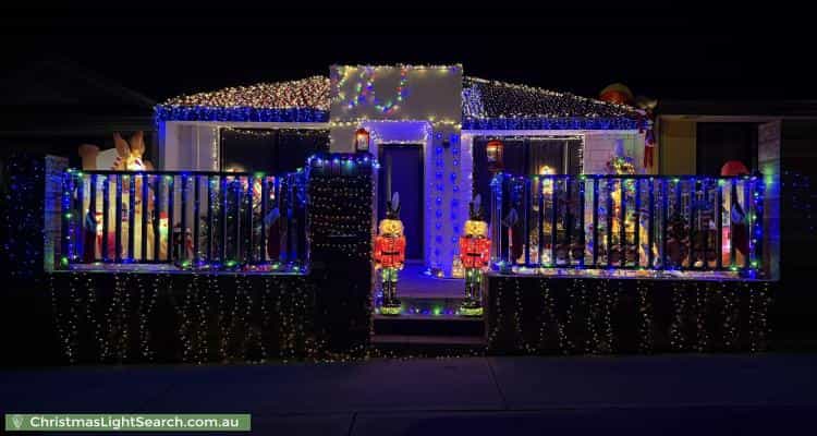 Christmas Light display at 16 Castello Crescent, Byford