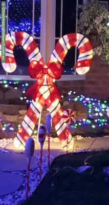 Christmas Light display at 3 Laura Place, Saint Clair