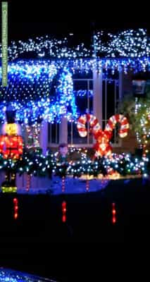 Christmas Light display at 3 Laura Place, Saint Clair