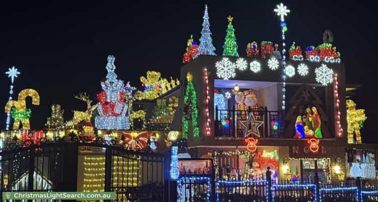 Christmas Light display at 34 Matrix Circuit, Craigieburn