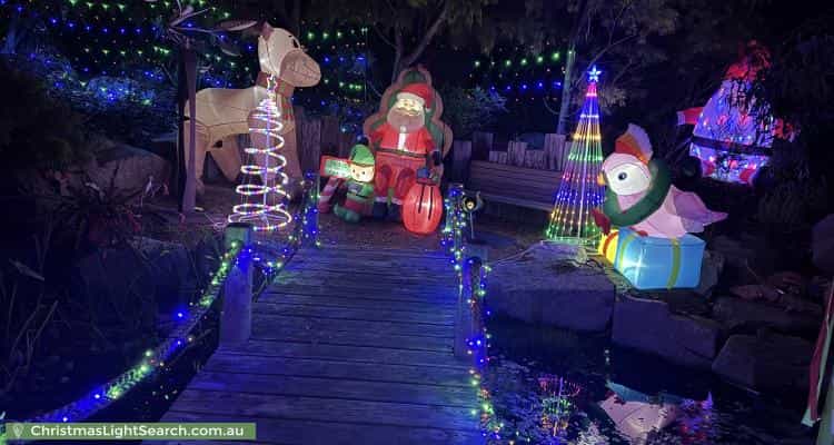Christmas Light display at 2 Bellbird Road, Mount Eliza