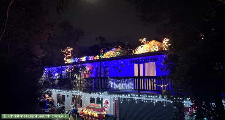 Christmas Light display at 2 Bellbird Road, Mount Eliza
