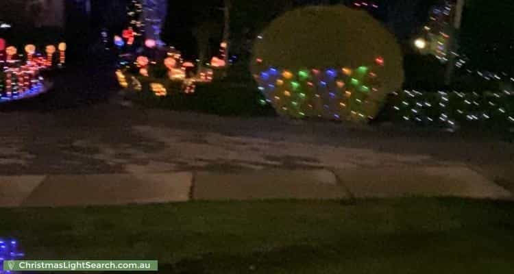 Christmas Light display at 140 Clive Steele Avenue, Monash