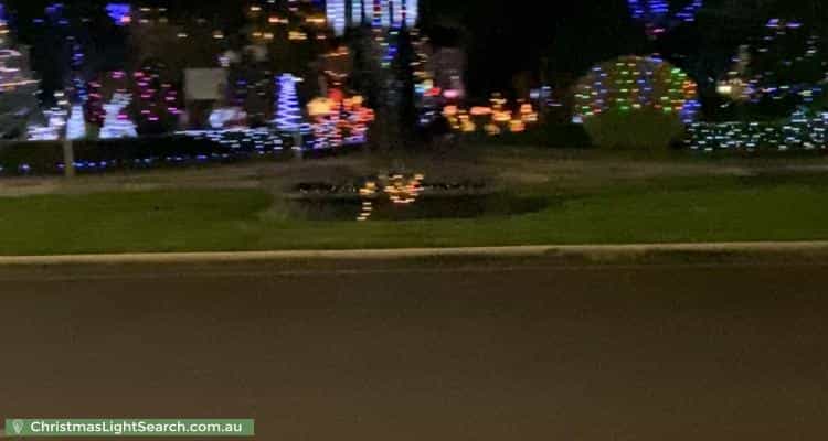 Christmas Light display at 140 Clive Steele Avenue, Monash