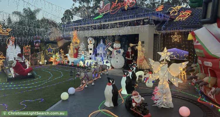 Christmas Light display at 50 Kincumber Drive, Croydon