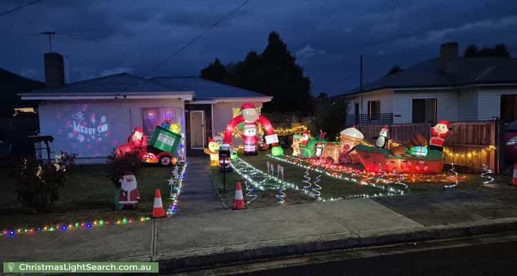 Christmas Light display at 51 Edinburgh Crescent, Goodwood