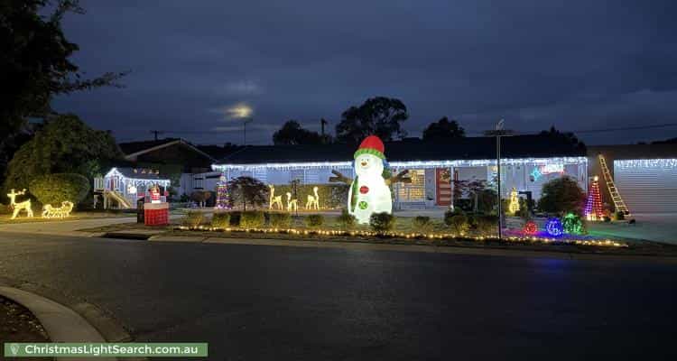 Christmas Light display at 7 Garrick Street, Fadden