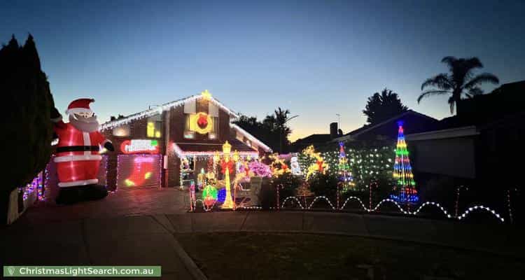 Christmas Light display at  Dryden Court, Keilor