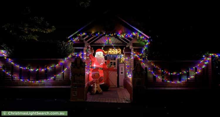 Christmas Light display at 28 Park Street, Moonee Ponds