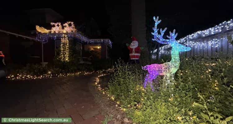 Christmas Light display at 28 Park Street, Moonee Ponds