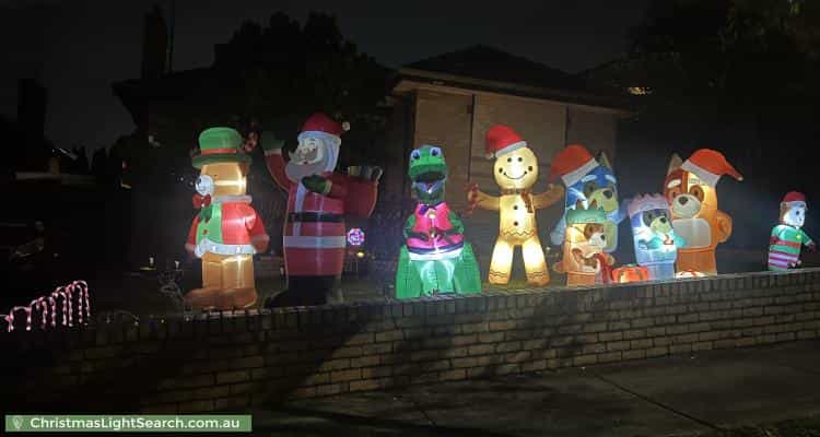 Christmas Light display at 52 Prospect Street, Pascoe Vale