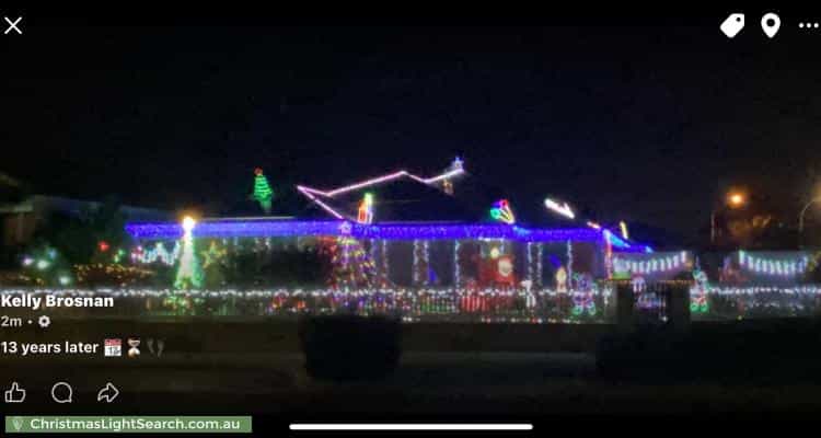 Christmas Light display at 12 Sharman Vista, Ellenbrook