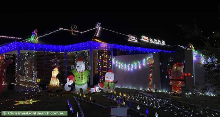 Christmas Light display at 12 Sharman Vista, Ellenbrook