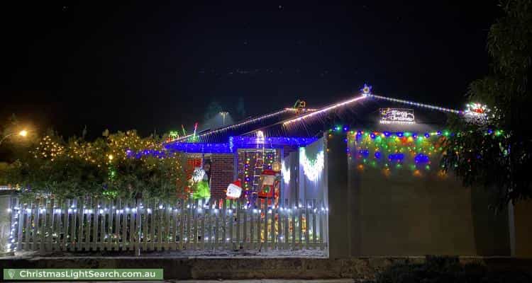 Christmas Light display at 12 Sharman Vista, Ellenbrook