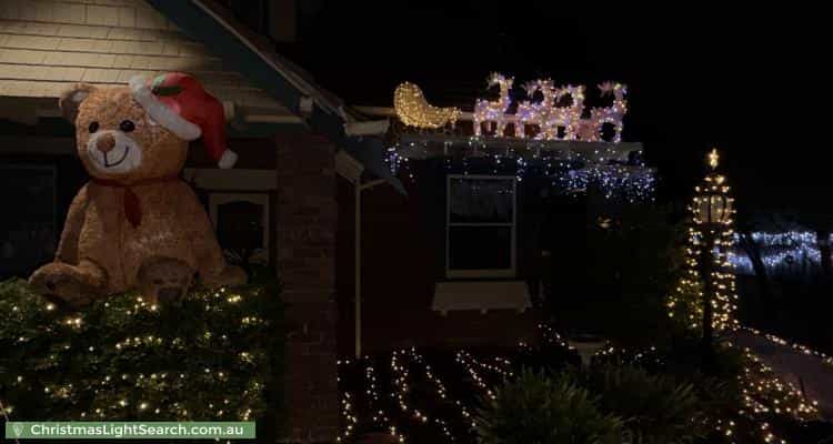 Christmas Light display at 28 Park Street, Moonee Ponds
