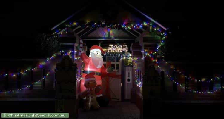 Christmas Light display at 28 Park Street, Moonee Ponds