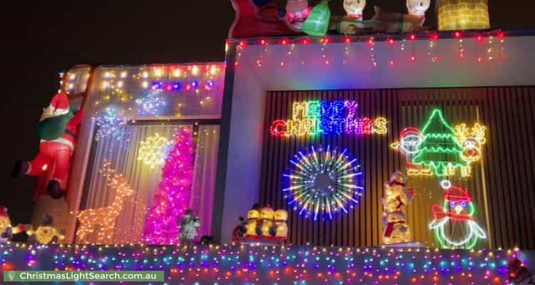 Christmas Light display at 11A Cashman Road, Brighton-Le-Sands