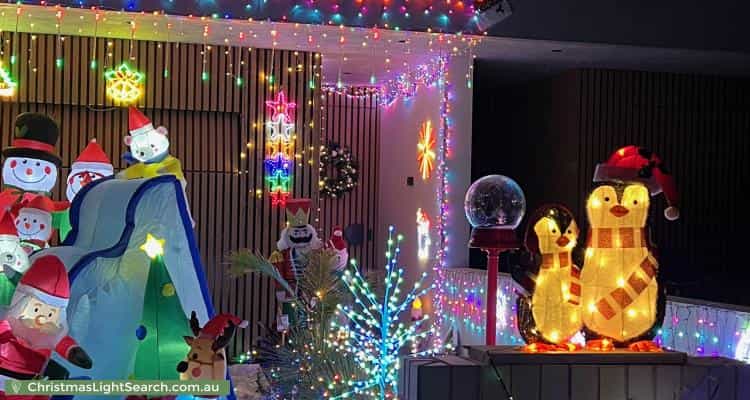 Christmas Light display at 11A Cashman Road, Brighton-Le-Sands