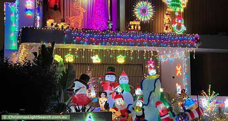 Christmas Light display at 11A Cashman Road, Brighton-Le-Sands