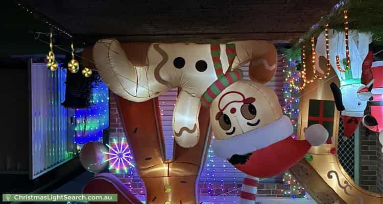 Christmas Light display at 73 Hindmarsh Street, Cranebrook
