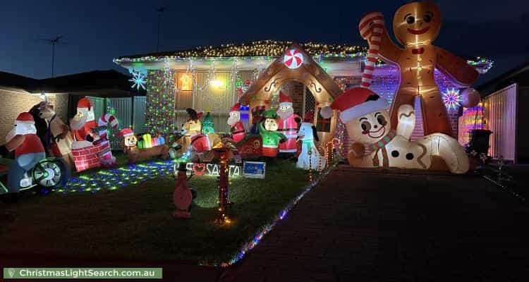 Christmas Light display at 73 Hindmarsh Street, Cranebrook