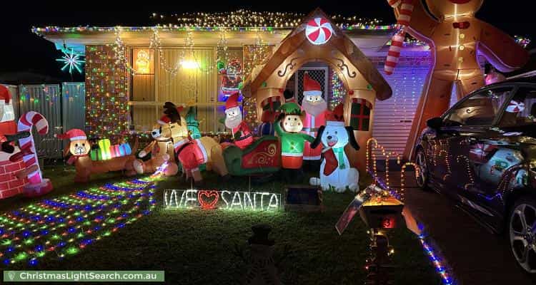 Christmas Light display at 73 Hindmarsh Street, Cranebrook