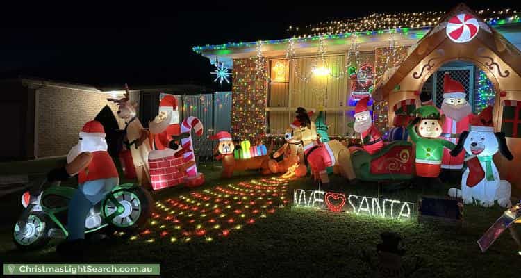 Christmas Light display at 73 Hindmarsh Street, Cranebrook