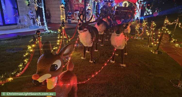 Christmas Light display at 1 Diamond Drive, Cardigan Village
